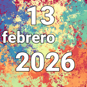 imagen con la fecha del día 13-02-2026