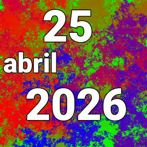 imagen con la fecha del día 25-04-2026