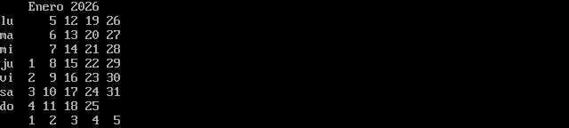 calendario minimo PNG 2026-01