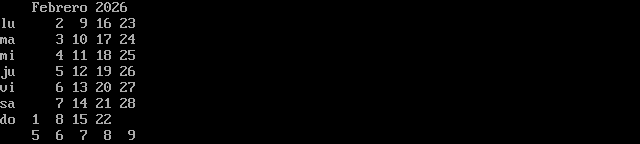 calendario minimo PNG 2026-02